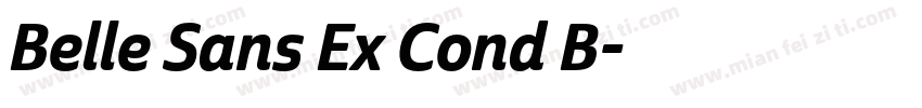 Belle Sans Ex Cond B字体转换